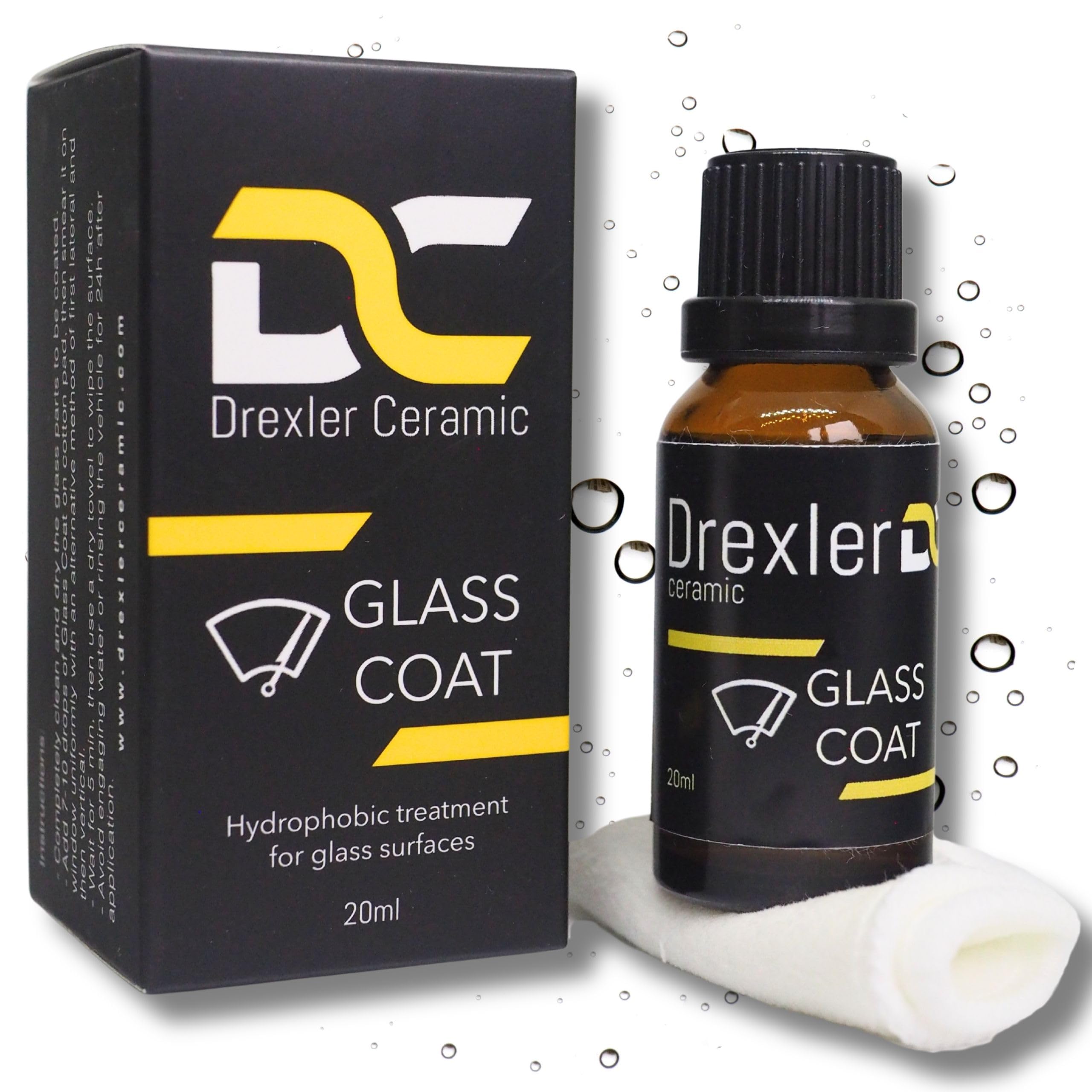 Amazon | Drexler セラミックガラスコーティング 20ml – 疎水性